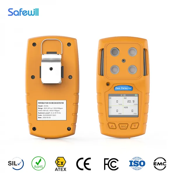 Four Gas Detector Es30a for Ex O2 H2s Co Toxic and Harmful Gas Detector, Combustible Oxygen, Hydrogen Sulfide, Carbon Monoxide Detector