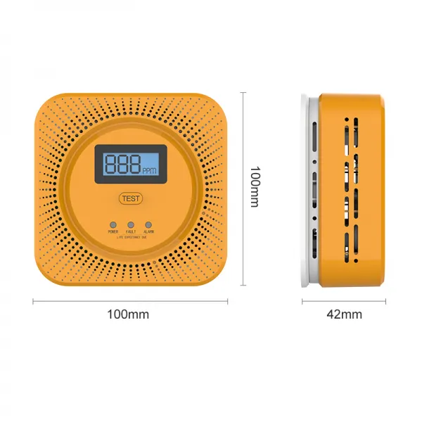 CO CH4 Sensor Alarm Combination Carbon Monoxide & LP Gas Natural Gas Leak Detector with Voice Prompt