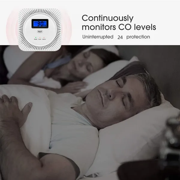 Indoor Carbon Monoxide Gas Monitor with Wifi Tuya Connection