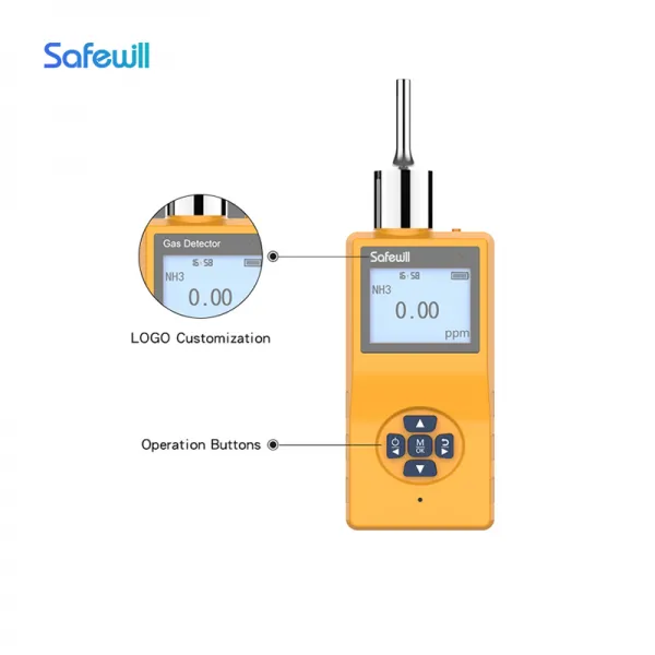 Portable Built-in Pump Single Gas Detector (Plastc Casing)