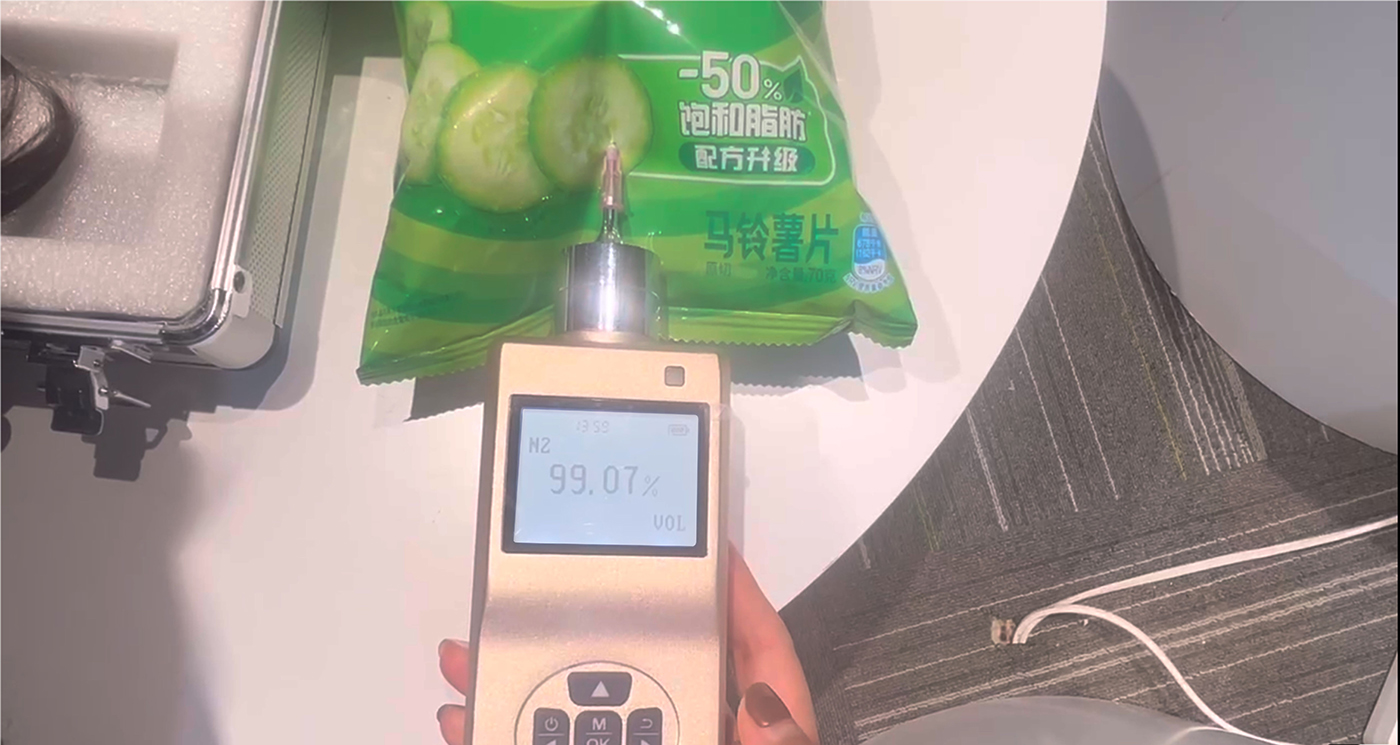 Food Packaging Testing Detector Co2 O2 Nitrogen Concentration Residual Argon Gas Detector