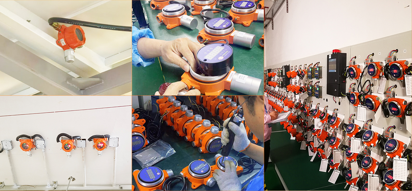 Industrial Fixed Ex-Proof Multi Smart Toxic Combustible Gas Hydrogen Ammonia Methane Ozone Co Co2 O2 Sf6 H2s Lpg Gas Detector